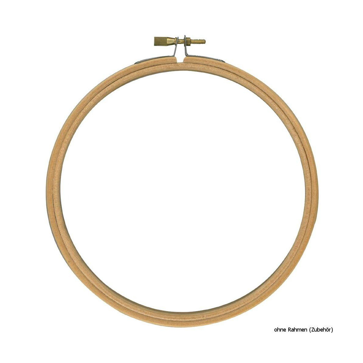 Vervaco Wooden embroidery hoop, 20 cm round, DIY